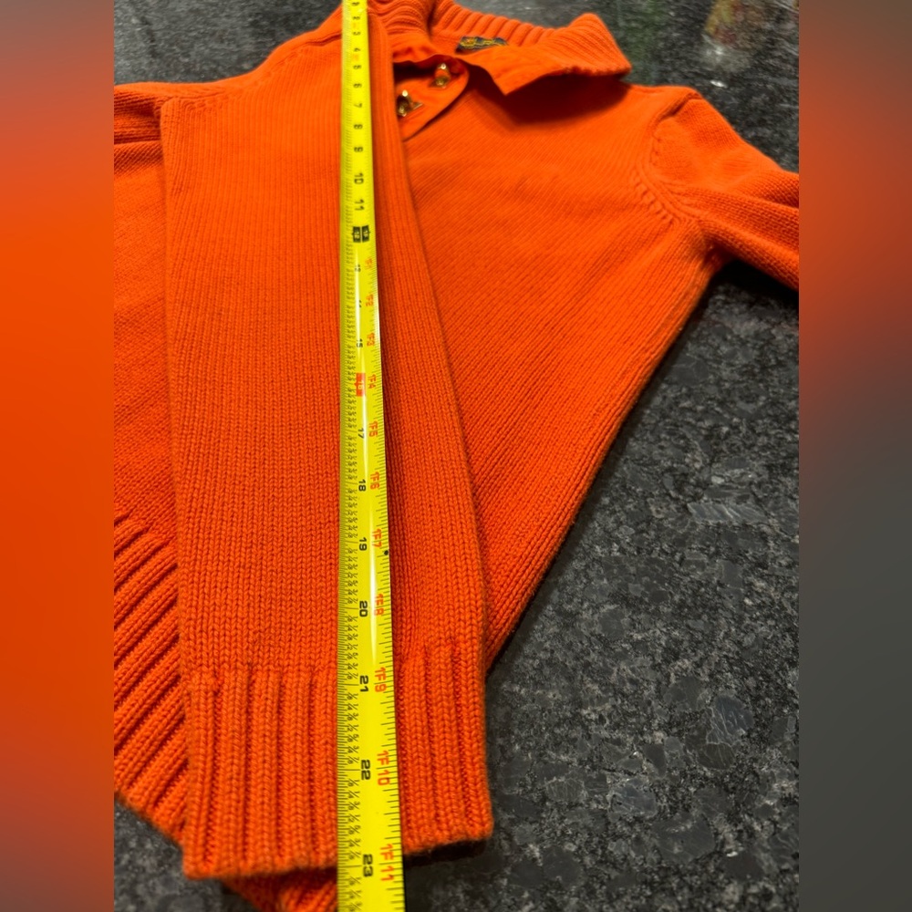 Lauren Ralph Lauren women’s large orange sweater - Picture 9 of 14